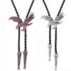 Bolo Ties Nouveau produit Takahashi bolo tie collier en métal corde pendentif American Western denim Pibolo tie HKD230719