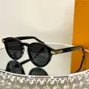 Sunglasses for womens classic brand 1957 round frame glasses designer sunglasses men saccoche electroplated decorative original box