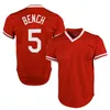 Cincinnati Baseball Jersey 19 Joey Votto Elly de la Cruz Johnny Bench Barry Larkin Eugenio Suarez Ken Griffey Jr Mike Jonathan India Moustakas Chase Petty Nick Senzel