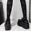 Jurk Schoenen Ippeum Goth Platform Voor Vrouwen Black Mary Janes Cosplay Wedges Punk Style Pumps