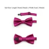 Bolo Ties 3 Size Parent-Child Bowtie Set Solid Colour Kids Pets Chic Family Butterfly Party Dinner Wedding Design Cute bow tie Accessory HKD230719