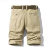 Męskie spodenki Isuivivor 2022 Summer Men's Worbgy Multi Pocket Military Cargo Cargo Shorts Męskie bawełniane khaki mens taktyczne krótkie spodnie L230719