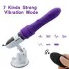 Vibratorer teleskopiska dildo vibrator automatiskt uppåt massager g-spot tryckande utdragbar fitta vibrera stora sexleksaker för kvinnor 230719