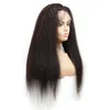 Indian Raw Virgin Human Hair Unprocessed 13X4 Lace Front Wigs Kinky Straight Yirubeauty Lacec Front Wig Natural Color 10-30inch279n