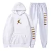 Sweatpants och Hoodie Set Tracksuit Men Hooded Sweatshirt Pants Pullover Suit Casual Clothe SSSS