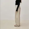 La rangée est à la mode, pour les trajets quotidiens, taille haute, mince, plissée, pantalon ample à jambes larges, pantalon long au sol et pantalon de style occidental