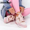 Sandalen Dames Wedges Sneakers Vower-Up Ademende sport Casual platform vrouwelijke schoenen dames gevulkaniseerde schoenen zapatillas 230718