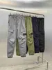 Men's Pants 2022 United States men pants casual hip hop trousers spring travel high quality Stitching contrast color Compass stick cloth multi-pocket Z230719