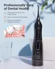 Tandborste Fairywill Electric Sonic Tandbrush Water Flosser USB Laddning Vattentät 5 Lägen 3 Borsthuvuden Tandborstar Tänder renare 230718