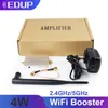 Routers edup 5.8 GHz 2.4 GHz 4W WiFi Signal Booster Wireless Repeater Bredband Förstärkare för routertillbehör Range Extender Adapter 230718