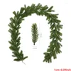 Decoratieve bloemen Kunstmatige Matsuba Leaf Garland Vines Rotan Greenery Wedding Party Decor