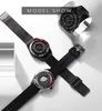 Relógios de pulso Eutour Creative Watch Men Exclusivo Black Dial Magnetic Magnet Beads Turntable Rotation Metal Ball Masculino Relógios Homem TODO Saat