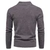 Męskie swetry męskie golf pół wełny jesienne jesień zima ciepła solidna wygodna długie rękaw Slim Fit Ubrania na dzianinowy sweter samiec L230719