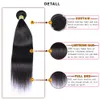 ELIBESS Hair-Whole Brazilian Virgin Human Hair Bundles 50g piece 4 Bundles 10''-26'' Straight Wave3068