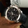 Högkvalitativ lyx 3A Herrklocka Quartz Automatisk rörelse Rostfritt stål Case Swiss varumärkesdesigner Multifunktionell sport2698