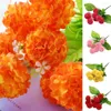 Decorative Flowers Simulation Hydrangea Bouquet Bunch Wedding Artificial Silk Home Posy Party Flower Decoration Q6O4