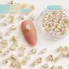 Nagelkonstdekorationer 120/240 st mini söt zirkon axelband nagelkonst spets glittrande transparent kristallsten smycken flaska för diy dekoration charm b 230718