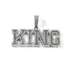 Pendant Necklaces TopBling Hip Hop A-Z Custom Name Letters Pendant Necklaces Courful Zircon Can Choose Real Gold Plated 230718