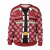 Maglioni da uomo Uomo Donna Divertente Gesù Ugly Christma Maglione Autunno Pullover Girocollo Vacanza Festa Casa Festival Natale Maglioni Top Felpa L230719