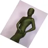 Full body lycra spandex catsuit dark green S-XXL254E