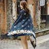 Sarongs 90x180cm Thicken Twill cotton Pareo Beach Cover-Ups Women Large Beach Dress Bikini Bathing Swimwear Cover Up Sarong Wrap Scarf 230718