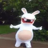 2018 High quality Rayman Raving Rabbids Mascot Costume Adult Size Fancy Dress For Christmas Halloween Carnival Party295l