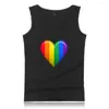 Herren Tank Tops Mode LGBT Liebe Männer Top Flagge Fitness Ärmelloses Shirt Lesben Homosexuell Sommer Weste Stolz Westen Kleidung