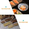 Servis uppsättningar salladplatta sushi brickor staket pografi bakgrepps kit produktrekvisita