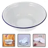 Ensembles de vaisselle Pot saindoux cuisine porte-soupe émail salade bassin pâte bol à mélanger bols sertissage décoratif ménage émail