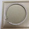 Wong Rain 100% 925 Sterling Silver 3 3 MM Created Moissanite Gemstone Bangle Charm Wedding Bracelet Fine Jewelry Whole CX200288O