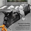 Water Bottles Cages ROCKBROS Bicycles Saddle Tail Bag Stabilizer Bracket Kettle Holder Waterproof Support Replacement Parts Cycling HKD230719