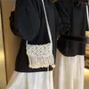 Sacs de soirée Style bohème tricot petite épaule bandoulière pour femmes 2023 été tendance femme tissage à la main plage sacs à main et sac à main
