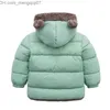 冬の太い子供用ジャケットの女の子のジャケットボーイズとカシミアジャケットの子供用ベビー服z230720