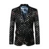 2019 модный мужской рисунок танец пиджаки, Slim Fit Male Business Wedding Stage Jackets Одиночный формальный костюм M-6 XL197M