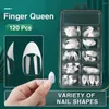 False Nails 120st French Pink Nail Tips Full Cover Extension Accessories Acrylic Fake Art Gel UV Press On Manicure Tool
