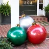 Decoração de festa 75 cm bola inflável decorada de natal esferas de pvc bolas grandes enfeites de natal enfeites de brinquedo