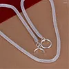 Chains Beautiful Fashion Elegant Silver Color Jewelry Chain Cute Charm Mesh Necklace Women Lady