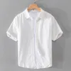 Camicie casual da uomo 2023 Camicia in tessuto Oxford a maniche corte estiva moda Comoda maglia sottile da uomo in puro cotone sottile per uomo 230718