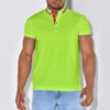 MENS POLOS SUMMER SUMMER Snabbtorkning Kort ärm Top Polo Neck Slim Fashion High Quality Shirt 230718