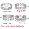 Bangle Luoteemi Flash Flower Cluster Circular CZ Bracelet Womens Wedding Complement Jewelry Donna Bijoux Gift 230719