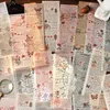 Presentförpackning Floral mönster handpost material dekorativt segment band hantverk papper diy handgjorda scrapbooking collage journal leveranser