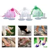 Accessori per parti di scarpe 70 paia / lotto Protezioni per tacchi Tacchi alti Silicone antiscivolo Stiletto latino Scarpe da ballo Copertine Tappi per la festa nuziale 230718