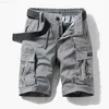 Männer Shorts 2022 Sommer Neue Stil Einfarbig Sport Casual Shorts Dünne Baumwolle Overalls Jugend Mode Trend Multi-taschen Hosen L230719