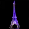 SXI Eiffel Tower Decor Light colorida LED nightlight estilo Paris luminária de mesa para quarto presente de aniversário romântico para bolo de festa infantil 208Q