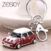 Car Key Fashion alloy car key chain keychain charm women handbag crystal pendant small luxury model car accessories ysk073 x0718