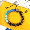 Europe America Fashion Style Men Women Lady Pull-type Colored Ball Engraved V Letter Flower Round Beads Chain Bracelet M0934A
