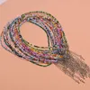 20pcs/lot Simple Seed Beads Strand Choker Necklace Women String Collar Charm Colorful Handmade Bohemia Collier Femme Jewelry Gift