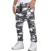 Mens 2021-2022 Fashion Slim Fit Legged Pants Running Fitness Pants Fashion Casual Camouflage Trousers Male Casual Pants307Y