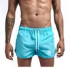 Mäns shorts Sommarmän badkläder shorts varumärke strandkläder sexiga badstammar män baddräkt låg midja andningsbar strandkläder surf 230718