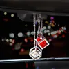 Interiördekorationer Creative Crystal Car Ornaments Car Pendant Decoration Ornament Hanging Trim Rearview Mirror Pendant Interiör Tillbehör X0718